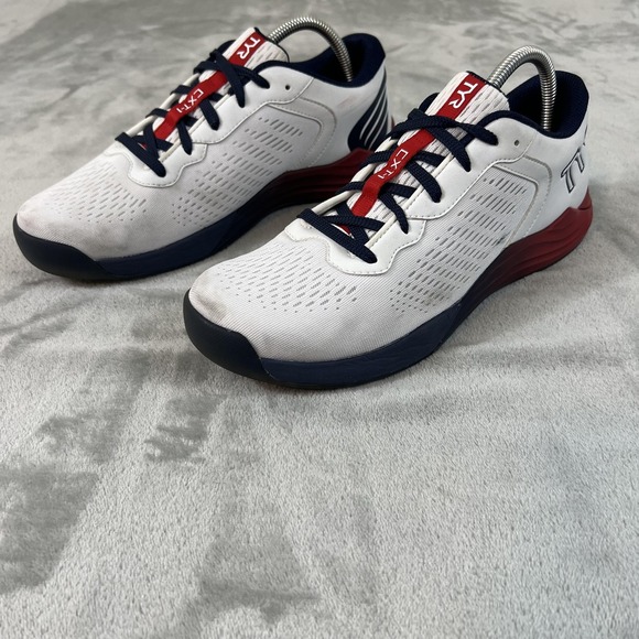 TYR CXT-1 Trainer Shoes Mens Size 9.5 White Navy Red Gym Sneakers Athletic main image 4